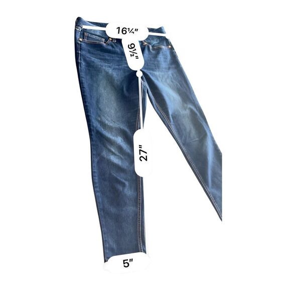 Seven7 leggings Jeans Womens Size 12 /14 Dark Wash Denim - Picture 8 of 10